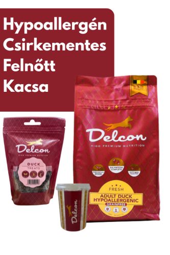 Delcon Duck Kacsa Hypoallergén Csirkementes kutyatáp Próbacsomag