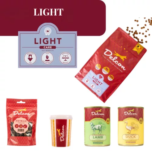 Delcon Light kutyatáp Próbacsomag túlsúlyos kutyáknak