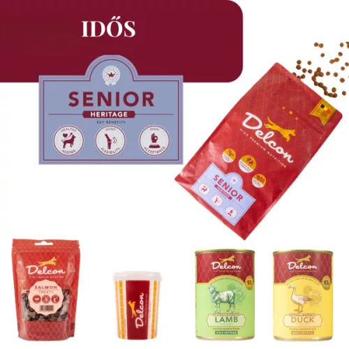 Delcon Senior kutyatáp Próbacsomag idős kutyáknak