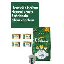   Delcon Cat Urinary Hypoallergén Hairball Prémium macskatáp Próbacsomag