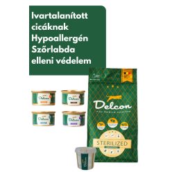   Delcon Cat Sterilized Hypoallergén Hairball macskatáp Próbacsomag