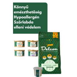   Delcon Cat Sensitive Lamb Hypoallergén Hairball macskatáp Próbacsomag