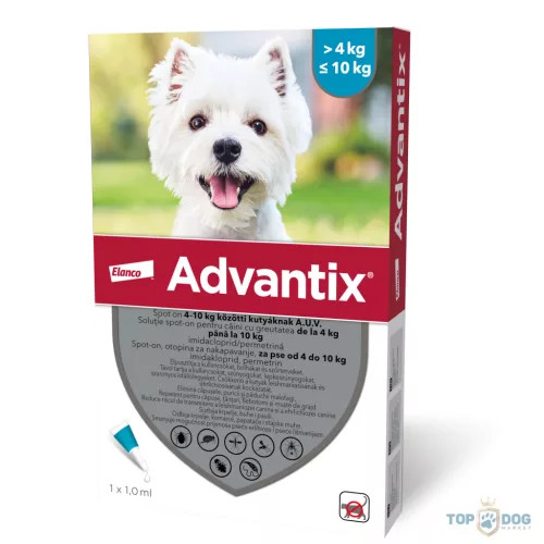 Advantix Spot on 4-10 kg közötti kutyáknak