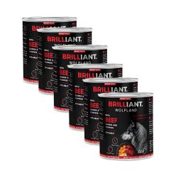   6X800 g Brilliant Wolfland Marha Sütőtök Quinoa kutya konzerv