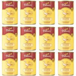  12 x 395 g Delcon Hypoallergén prémium kutyakonzerv kacsa pulyka