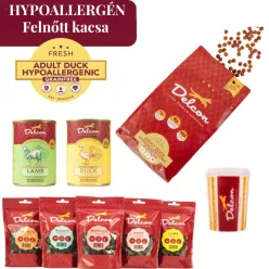   Delcon Hypoallergén Kacsa kutyatáp csomag jutalomfalat válogatással
